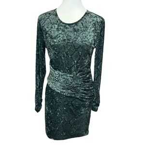 Zara Snake Print Velvet Dress